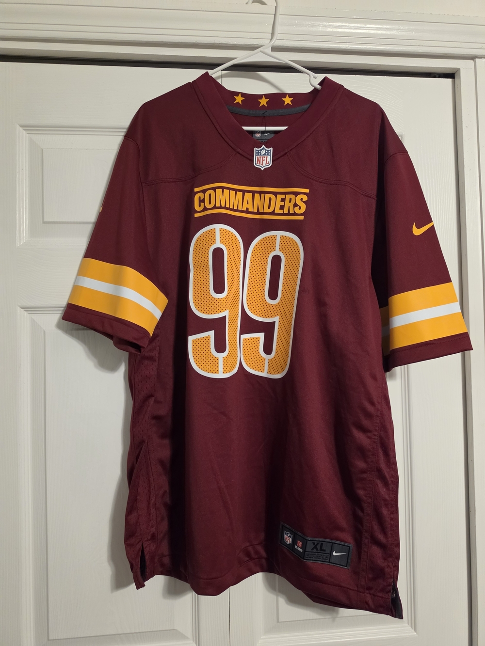 Washington Commanders Maroon NFL Jersey - #99